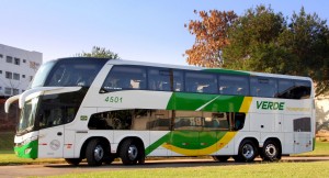 Marcopolo amplia frota de ônibus rodoviário de transportadora do Mato Grosso Marcopolo verde transporte