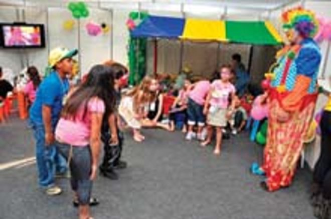 Para os pequenos, evento reservou o Salão da Criança onde foram realizadas diversas atividades de lazer