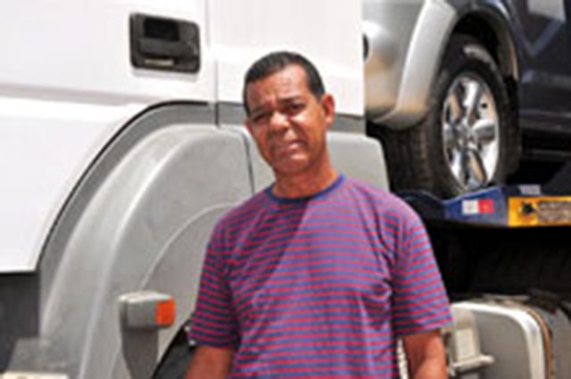 Para o cegonheiro Antonio Santos da Silva foi um ano especial, seu faturamento cresceu 40% e ele conseguiu atualizar em 10 anos seu caminhão