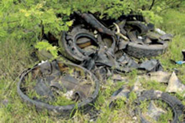 Com tempo de decomposição de mais de 150 anos, o pneu tem grande impacto ambiental quando descartado em local inadequado 