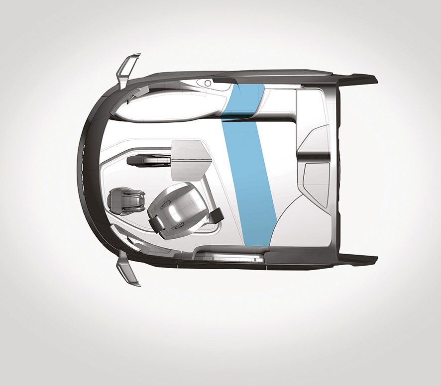 Cabine foi projetada para acomodar com conforto, segurança e também para ter o espaço adaptados às necessidades do motorista