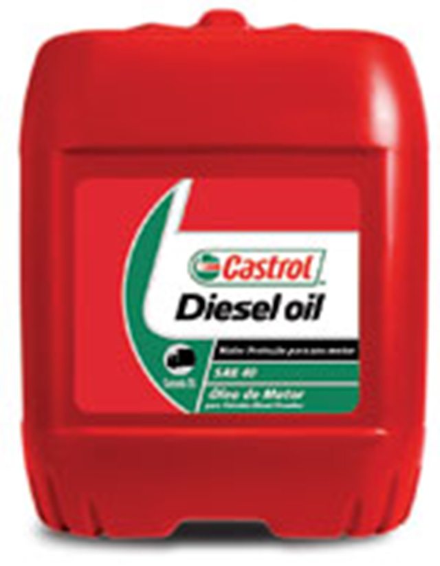 Diesel Oil 40 - Lubrificante monoviscoso que tem também a função de proteger motores turbinados e de aspiração natural contra corrosão prematura, neutralizando os ácidos formados pela combustão. (JG) 