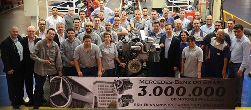 Mercedes-Benz atinge marca de 3 milhões de motores produzidos no Brasil mercedes motores