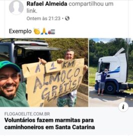 Caminhoneiros ameaçam parar solidariedade