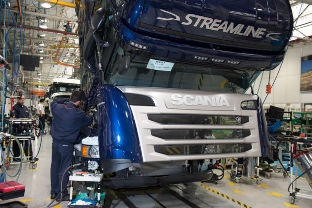 Aos poucos, montadoras retomam a produção de caminhões SCANIA Produção de Chassis 629x420 1