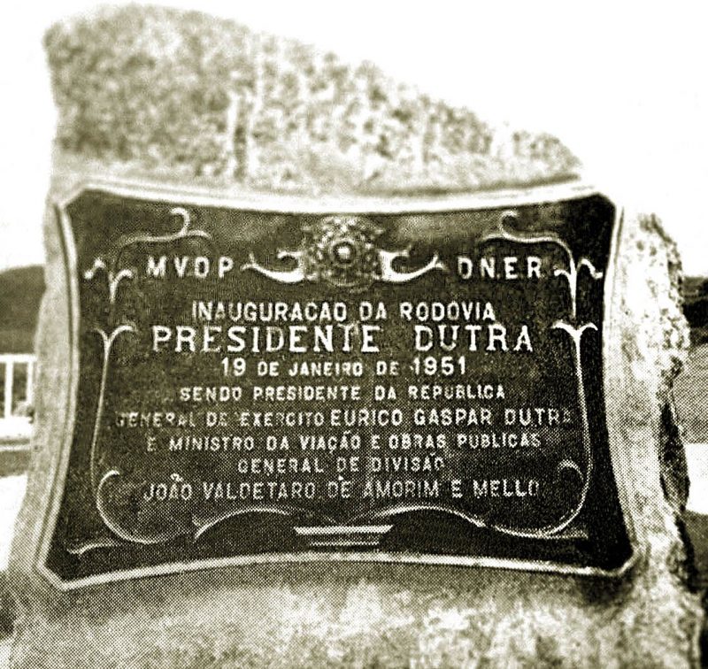 VIA DUTRA COMPLETA 70 ANOS Inauguracao da Via Dutra em 1951